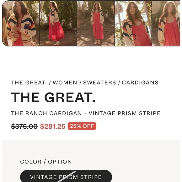 THE GREAT. THE RANCH CARDIGAN M - Picture 10 of 12